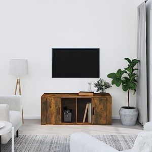 DIGBYS TV-meubel Gerookt Eiken 100x35x40 cm Engineered Wood