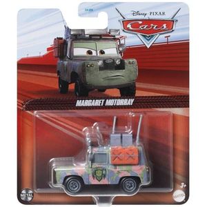 Disney Pixar Cars Diecast Margaret Motorray Land Rover Hunter speelgoedvoertuig voor kinderen vanaf 3 jaar