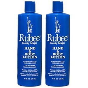 Rubee Hand & Body Lotion 16oz (2 stuks) van R&R Cosmetcis, LLC.