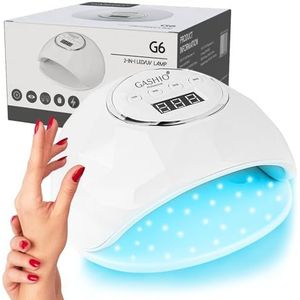 GASHIO® UV-lamp voor gelnagels, uv-ledlamp voor gelnagels, led-nagellamp, nageldroger, led, nagellamp met timer en sensor, nageldroger voor alle nagellakken, 86 W, dual