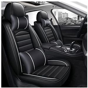 Stoelhoezen Beschermhoezen Voor Tahoe Voor Suburban Pu Lederen Auto Bekleding Voor Sonic Voor Sail Voor Spark Voor Traverse Voor Trax(Black white,A)