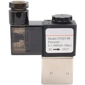 12V 24V 220V Pneumatische Elektrische Magneetventiel 2 Positie 2 Poort Normaal Gesloten Lucht Magnetische Klep 6mm 8mm Slang Barb Aansluiting (geen Fittings, DC24V)