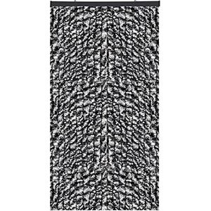 Arsvita Horgordijn, deurgordijn, kattenstaartgordijn, 100 x 220 cm, zwart-grijs-wit, vele variaties