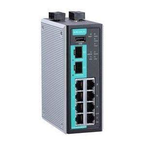 Industrial Secure Router Switch with 8 10/100BaseT(X) ports, 2 1000BaseSFP slots, 1 WAN, Firewall/NAT, -10 to 60°C