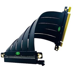 JMT PCIE 4.0 X16 Platte GPU Videokaart Verlengkabel 32GBS Bi-Directionele Bandbreedte GEN4 voor AI Server ITX Chassis Adapter (30cm)