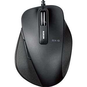 Erekomu Wired Mouse 5 toetsen BlueLED kleine grip voor inspiratie, zwart, medium - Xgs10ubbk
