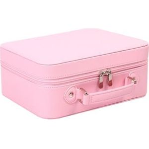 MQPALZKD Nieuwe grensoverschrijdende draagbare LED-licht make-uptas Reismake-uptas LED-spiegel(D)