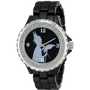 Disney Women's W001797 Maleficent Watch Analog Display Analog Quartz Black Watch