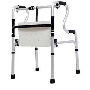 Loophulp Zwaarlijvigheid Opvouwbaar voor ouderen Douchestoel Verstelbare hoogte Draagbaar met stoel Geschikt voor ouderen met een handicap