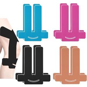 NELLHOMY Kinesiotapes, 8 stuks, voorgesneden, kinesiotape, sport, knieën, waterdicht en elastisch, voor kniepijn