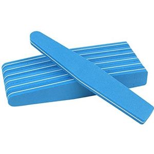 Een dubbelzijdige nagelfil, een nagelbuffertje Pak van 50 stuks nagelbufferblok 100/180 grit veelkleurige diamantvormige dubbelzijdige spons(Blu)