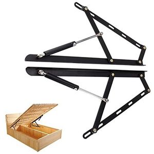 Gasveren Bedliftmechanisme, Opbergdoos Bedlift, Zware schokken en stuttenbeugel, Hydropneumatische stang for bed, Hydraulische bedondersteuning(750mm)