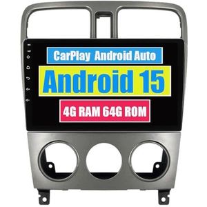 RoverOne Auto Stereo CarPlay Hoofd Unit voor Subaru Forester Spoiler 2002-2008 Android Auto Touchscreen Sat Navi Bluetooth WiFi Radio Speler