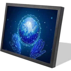 VSDISPLAY Industriële Monitor, 19 duim 1280x1024 1000nit TFT LCD het Scherm, de Video-input van VGA DVI, Metaalshell met Steunen