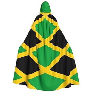 Jamaica Vlag Unisex Oversized Hoed Cape Voor Halloween Kostuum Party Rollenspel