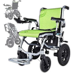 Elektrische Rolstoelen (Dubbele Bediening/Dubbele Motor), Rolstoelen Voor Volwassenen - Lichtgewicht Opvouwbare, Veilige En Comfortabele Rolstoel Voor Ouderen En Gehandicapten