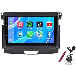 Android 14 Autoradio Sat Navi voor F-ord Ranger (2015-2020) 9 Inch Touchscreen Multimedia Speler met Draadloze Carplay GPS Navigatie FM RDS Bluetooth 5G-WiFi SWC DSP,M120s