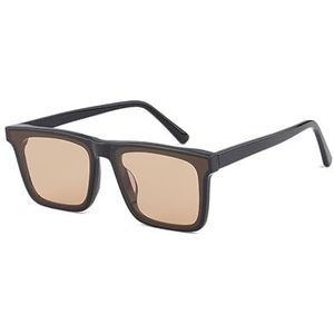 AHCover Pure Board vierkante zonnebril met groot frame for heren en dames, buitenreizen High-definition nylon zonnebrandcrème herenzonnebril (Color : A)