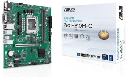 Asus - PRO H810M-C-CSM - Moederbord - Zwart - Geschikt voor Intel