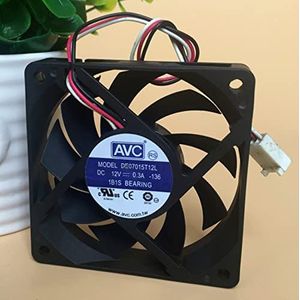 Original DE07015T12L 12V 0.3A 7015 3-wire cpu chassis cooline fan