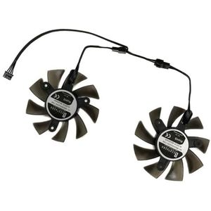 2 stuks 80(75MM) grafische GPU VGA-koeler voor PNY voor GeForce voor GTX 1650 dubbele ventilator 4GB GDDR6 video