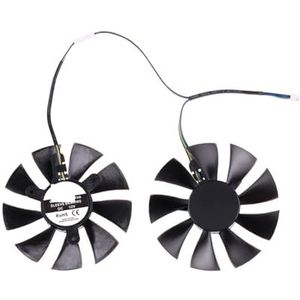 85MM GA91S2H 4-pins GPU-koelventilator voor ZOTAC voor GTX 1060 6GB 1070 Mini GTX1050Ti grafische kaartkoeler GFY09010E12SPA(Black 2-Fan 42MM)