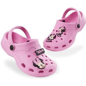 Disney Tuinklomp voor kinderen, Stitch-schoenen voor meisjes met bedels om vast te klikken, Roze Minnie, 28 EU