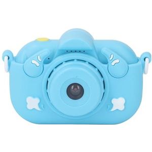 Kindercamera, Dubbele 1080P 32MP HD Digitale Videocamcorder met 2 Inch HD IPS-scherm, Leuke Frames, Selfie Countdown-fotografie, Geweldige Cadeaus voor Jongens en Meisjes (BLUE)