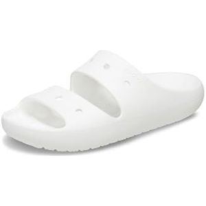 Crocs Uniseks klassieke sandalen V2 voor volwassenen, wit, 46/47 EU