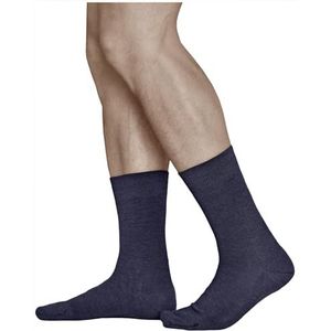 VITSOCKS Merino Wol Sokken Heren Warm Dun Zacht Ademend (3 PAAR) Business Wintersokken, blauw-marine, 39-41