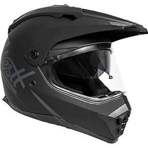 WESTT Cross X motorhelm I motorcrosshelm I motorcrosshelm met vizier I cross-helm heren I fullface-helm I MTB-helm I quad-helm I ECE-gecertificeerd I Zwart I L (59-60cm)