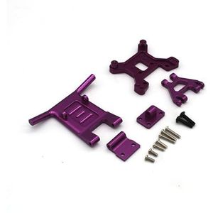 For WLtoys 144001 124010 144016 124007 124016 124017 124018 124019 RC afstandsbediening auto metalen PO accessoires gemodificeerde voorbumper(PURPLE)