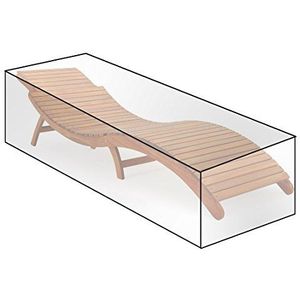 WOLTU® beschermhoes beschermhoes zeildoekhoes voor tuinmeubelen zeildoekhoes waterafstotend voor ligstoel ligstoel 218x77x55cm transparant GZ1173tp