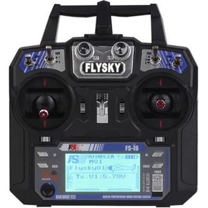 For FlySky FS-i6 2.4G 6CH for AFHDS RC Zender Met FS-iA6 FS-iA6B Ontvanger for Vliegtuig Heli UAV Multicopter Drone (Size : Mode1 i6 With iA6)