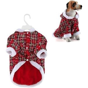 Kerstkostuum voor honden, led kerstkostuum, oplichtende hondentrui, rode kerst, cosplay, verkleden, kerstfeest, nieuwjaar, kledingaccessoires voor kleine katten en honden