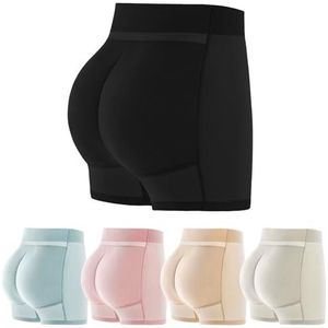 Women Butt Lift Padded Pant, Breathable Bottom Lift Pants, Fake Butt Lifter Shapewear Padded, Hip Enhancer Pads Body Shaper Tummy Control (black, XL)
