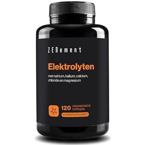 Elektrolytensupplementen - Complex 5 Elektrolyten Chloride, Natrium, Kalium, Calcium, Magnesium Citraat - Minerale zouten Voedingssupplementen Sport - Keto-Dieet - Zonder Suiker, Glutenvrij