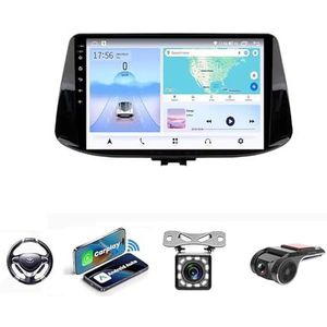 Android 13 Auto Stereo MP5 Player 9'' Screen Autoradio Voor Hyundai i30 2017 2018 2019 Car-play Android Auto GPS-navigatie Bluetooth RDS FM AM DAB+ Radio Stuurbediening Voice Control(NF-5 8Core 4+64G)