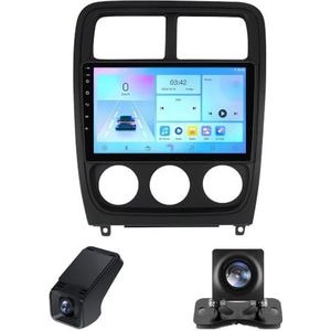 9inch Car Radio Touchscreen geldt voor Dodge Caliber PM 2009-2013,Autoradio 2 Din, Achteruitrijcamera Compatibel met CarPlay/Android Auto/Bluetooth FM/RDS Radio(NF-5)