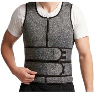 Taille Trainer Body Shaping Waist Trainer Gym Fitness Dubbele Riem Sauna Vest Ademend Zweet Afslanken Ondersteunt Buikspieren Buikweggordel(G,3XL)