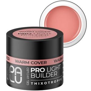 PALU - Opbouwgel voor Gelnagels - Builder Gel - UV LED, Thixotroop, Zelfnivellerend, Multifunctioneel, Glanzend, Hard, Zonder Vijlen - voor Nagelverlenging & Skeletopbouw - 45g Warm Cover