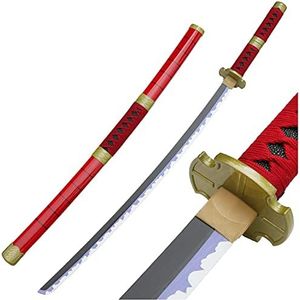 Roronoa Zoro Zwaard voor Een Stuk Anime Cosplay Blade Sword handgemaakte Halloween Prop Houten Model Zwaard Ninja Wapens Zwaard Speelgoed Voor Kinderen (maat: 104 cm/40.9in)(1pcs, Kitetsu)