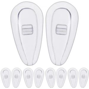 Brillen Neuskussen, 5 paar spektakel neuskussens, lichtgewicht bril neus siliconen pads, bril neussteun, doorzichtig neuskussen, neusbeschermers voor neuszonnebrillen