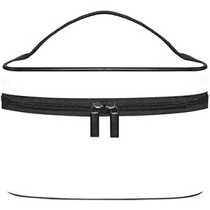 witte make-up organizer tas, reismake-up tas organizer case draagbare cosmetische tas voor vrouwen en meisjes toiletartikelen, Meerkleurig, 22.5x15x13.8cm/8.9x5.9x5.4in