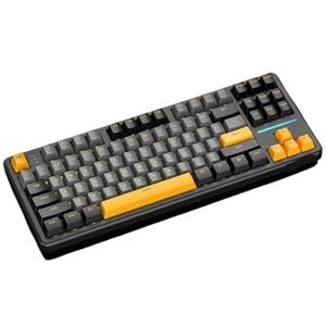 QPSJXN Aangepast draadloos mechanisch gamingtoetsenbord RGB backligit X87 met hot swap-afdichting ontwerp DRIE Mode Connectiviteit groot (Star Black)