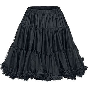 Banned Walkabout Petticoat Medium-lengte rok zwart M-L
