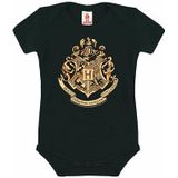 LOGOSHIRT Rompertje/body 'Harry Potter - Hogwarts-Print'  zwart