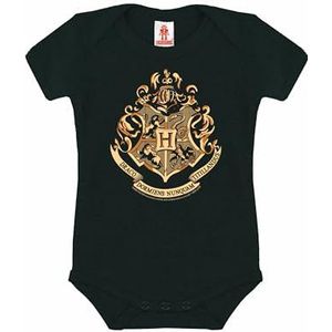 LOGOSHIRT Rompertje/body 'Harry Potter - Hogwarts-Print'  zwart