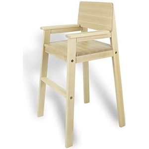 Madyes kinderstoel hoge stoel massief hout beuken natuur. Modern design. Trapstoel voor eettafel, kinderhoge stoel voor kinderen, stabiel en onderhoudsvriendelijk, vele kleuren mogelijk.