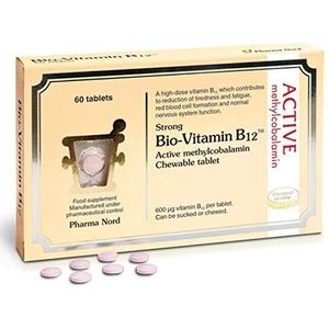Bio Vitamine B12 Tabletten By Pharma Nord - Actieve Methylcobalamine 60 Veganistische Kauwtabletten